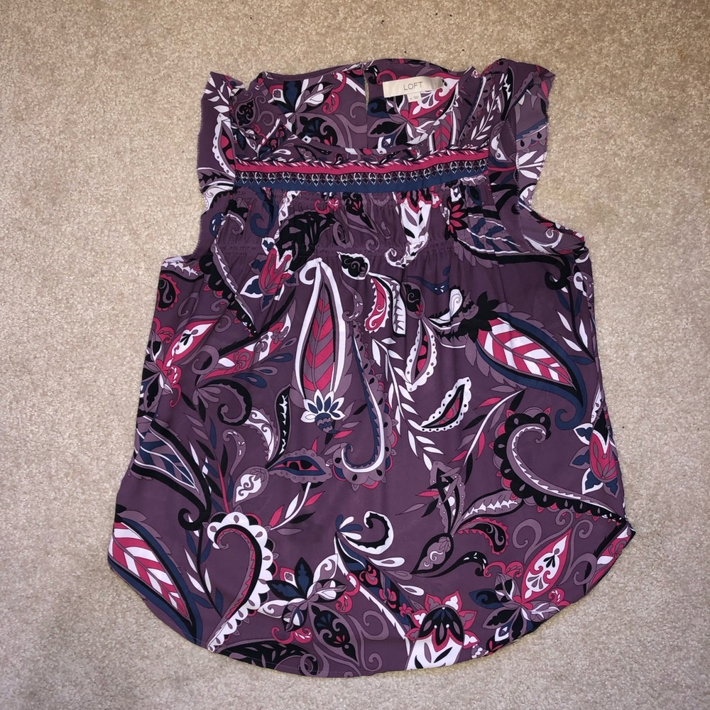 Loft sleeveless blouse